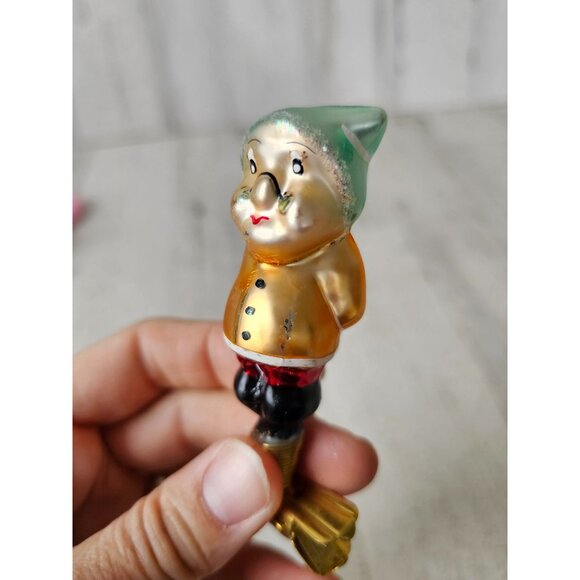 Radko snowwhite makes 8 dwarf clip on ornament glass Xmas tree - Picture 3 of 9